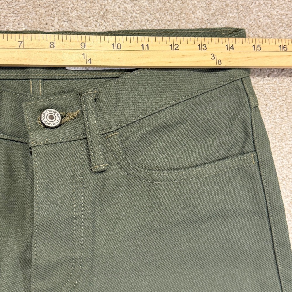 Gustin Jeans Mens 30 California Skinny Olive Green Button Fly NWOT - Picture 5 of 10